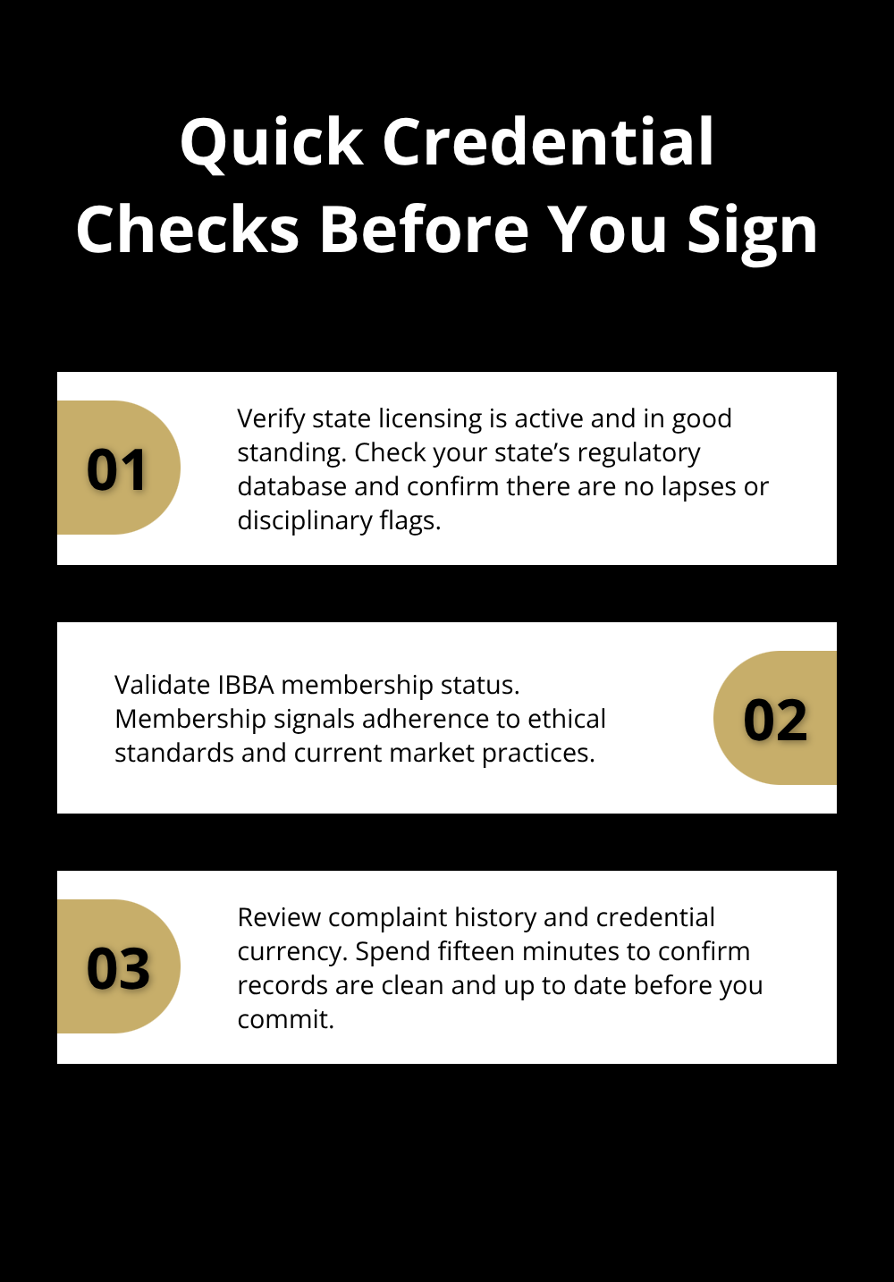 Three credential and licensing checks to verify a broker