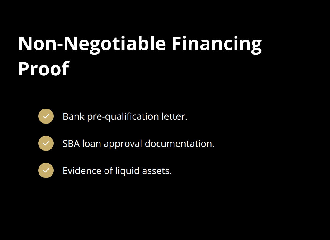 Financing proof documents buyers must provide