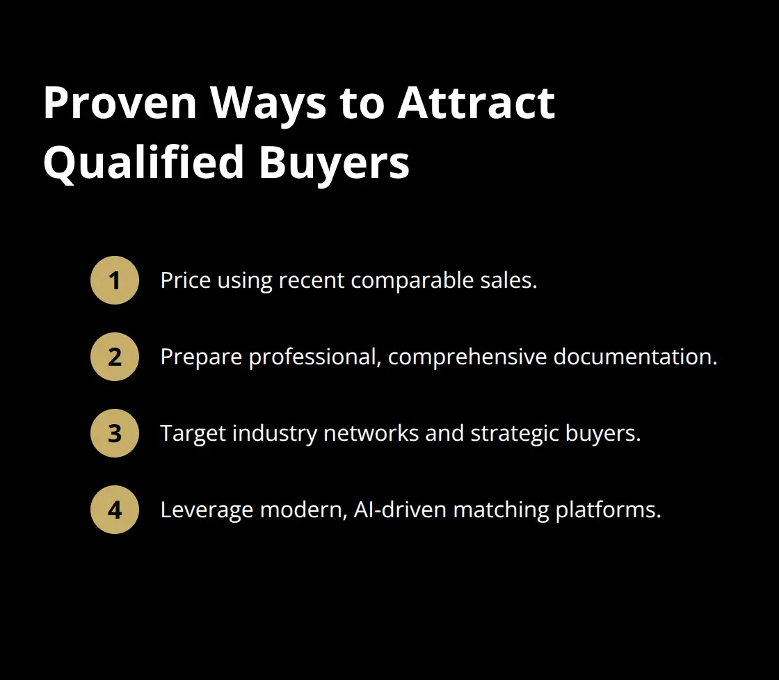 Compact list of strategies to attract qualified buyers - buyer qualification