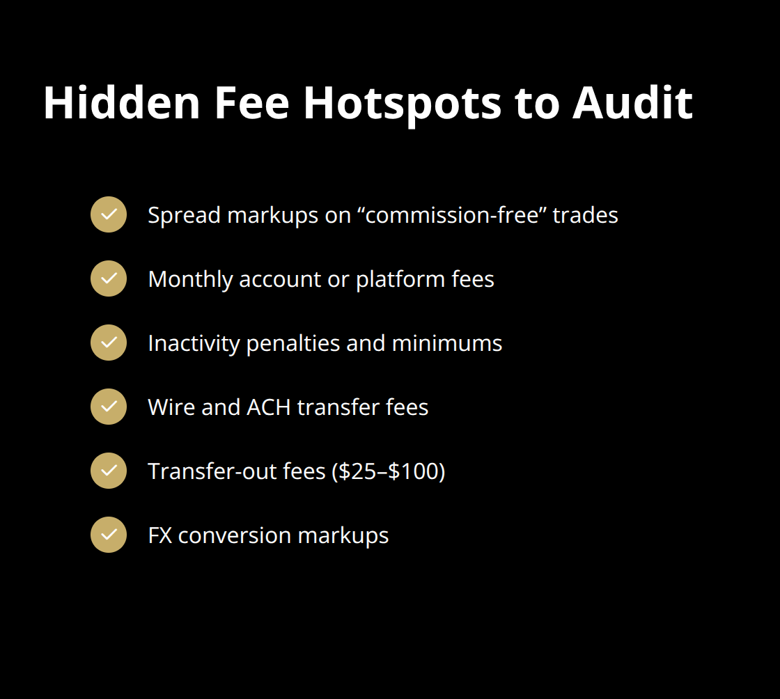 Common places brokers hide costs and charges to verify in writing - cheap broker services