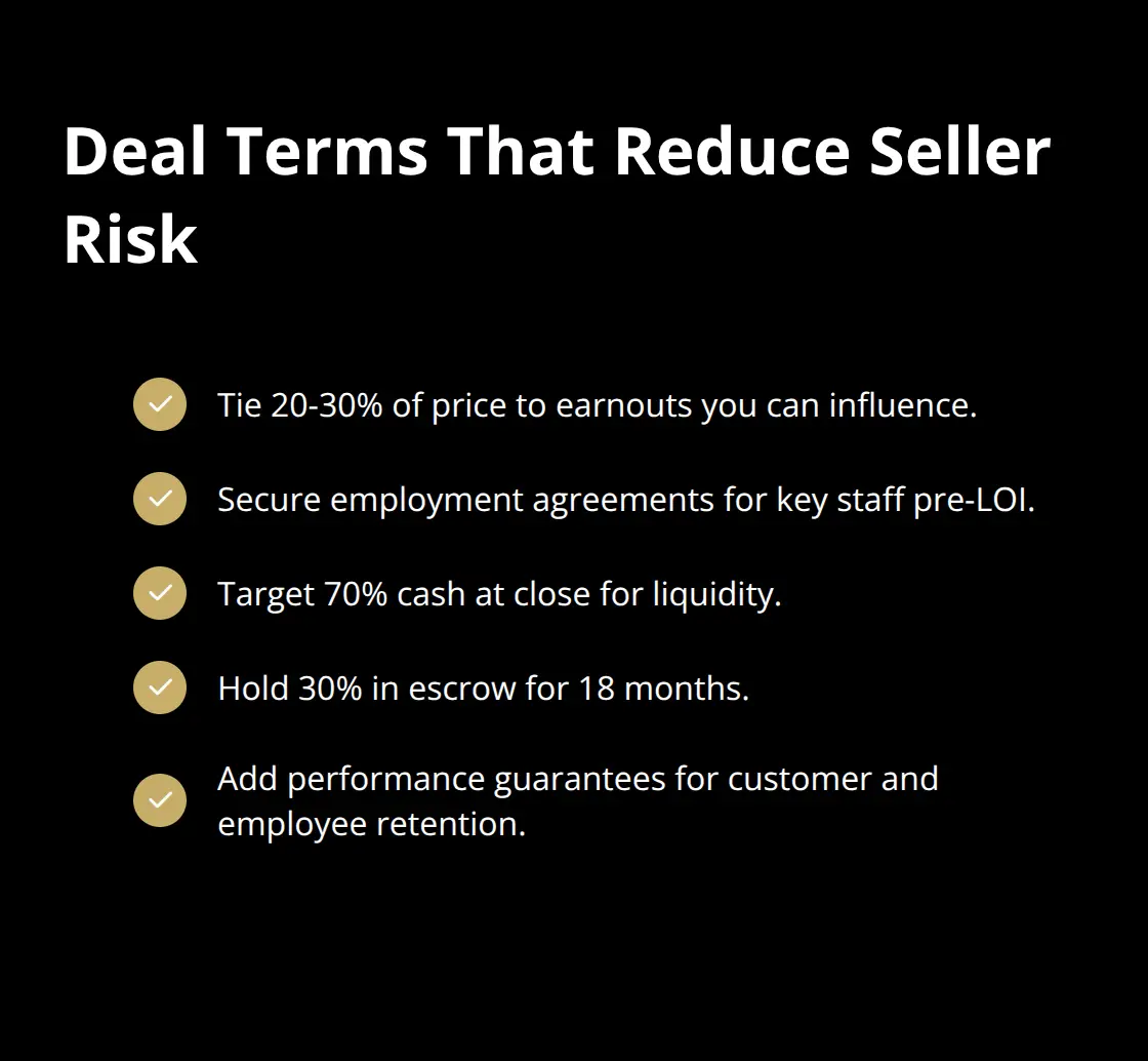 Checklist of seller-friendly deal terms for competitor acquisitions