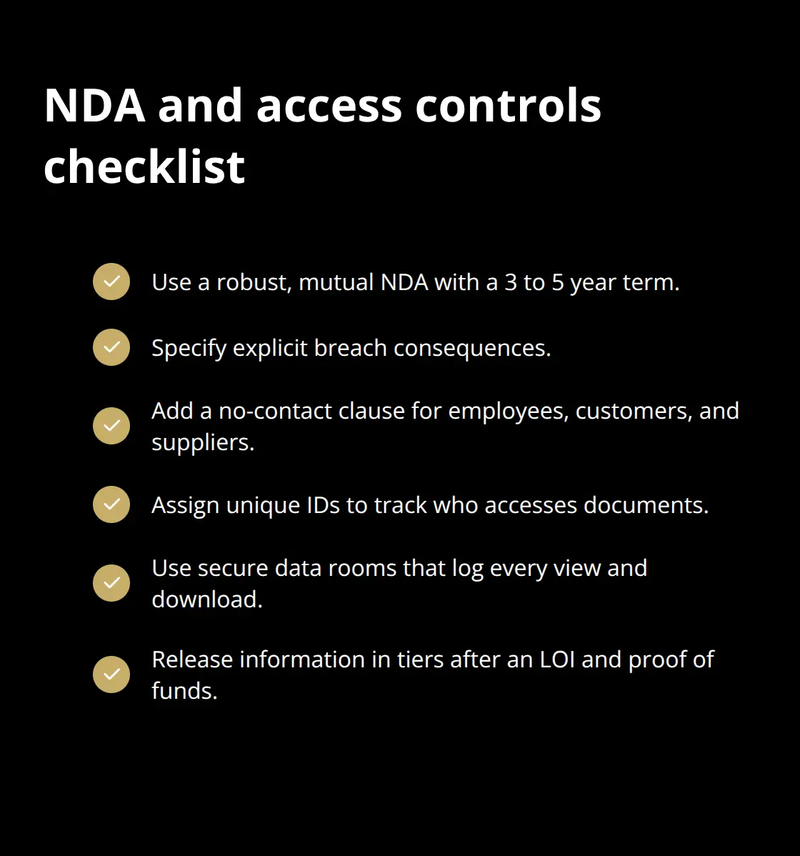 Key NDA clauses and access controls that protect confidential business sales - confidential business listings