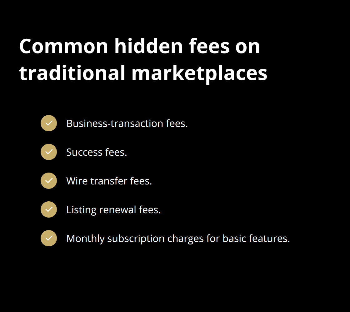 Checklist of typical hidden marketplace fees sellers encounter