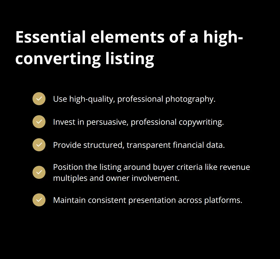 Checklist of presentation essentials for attracting serious buyers - marketing tools for sellers