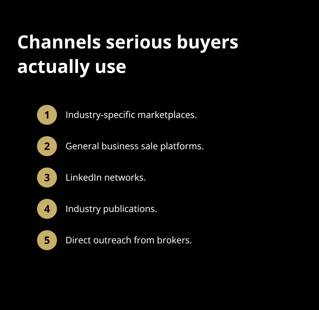 Key channels where acquirers search for businesses