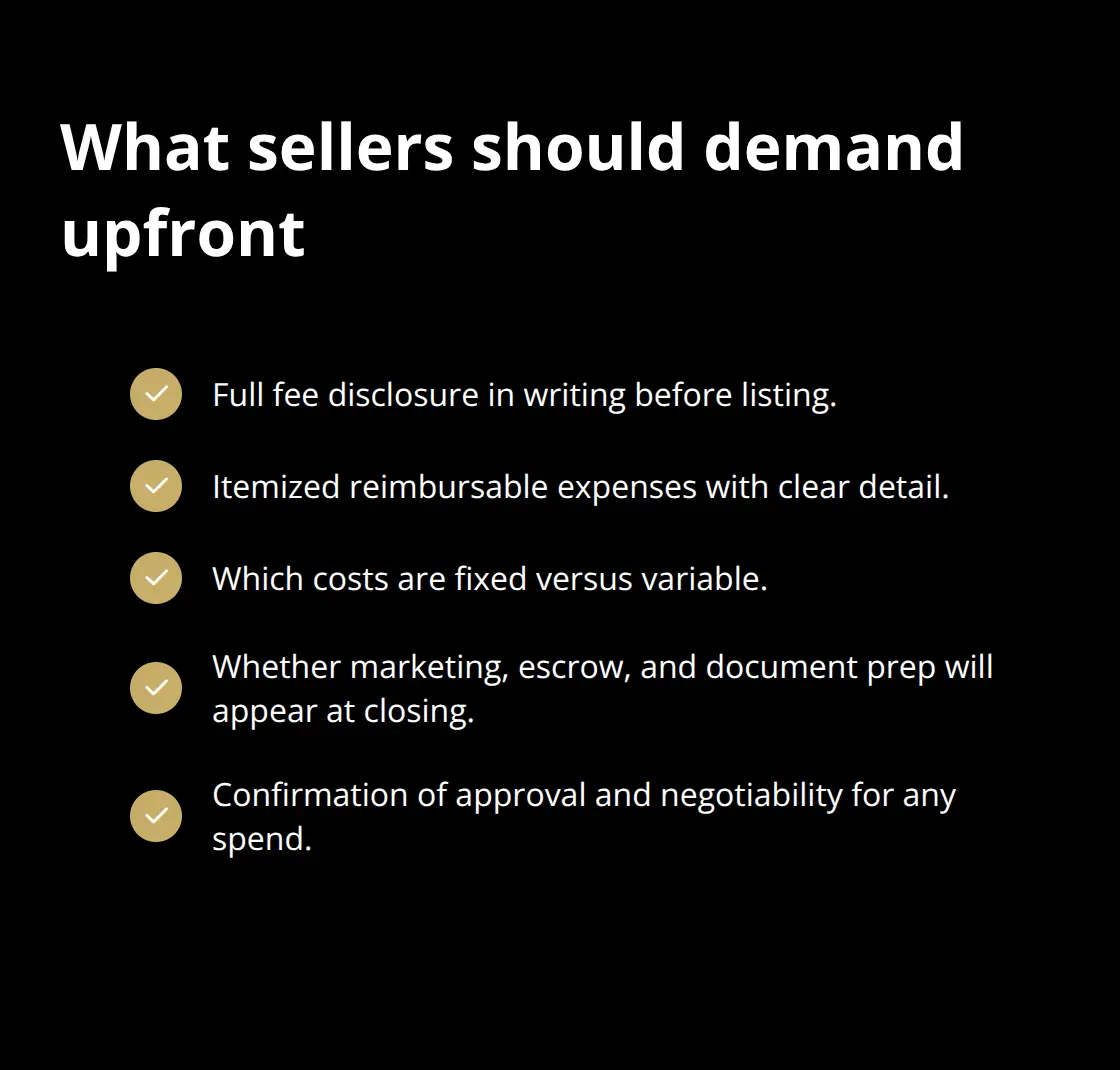 Checklist of disclosures U.S. sellers should get from brokers before listing