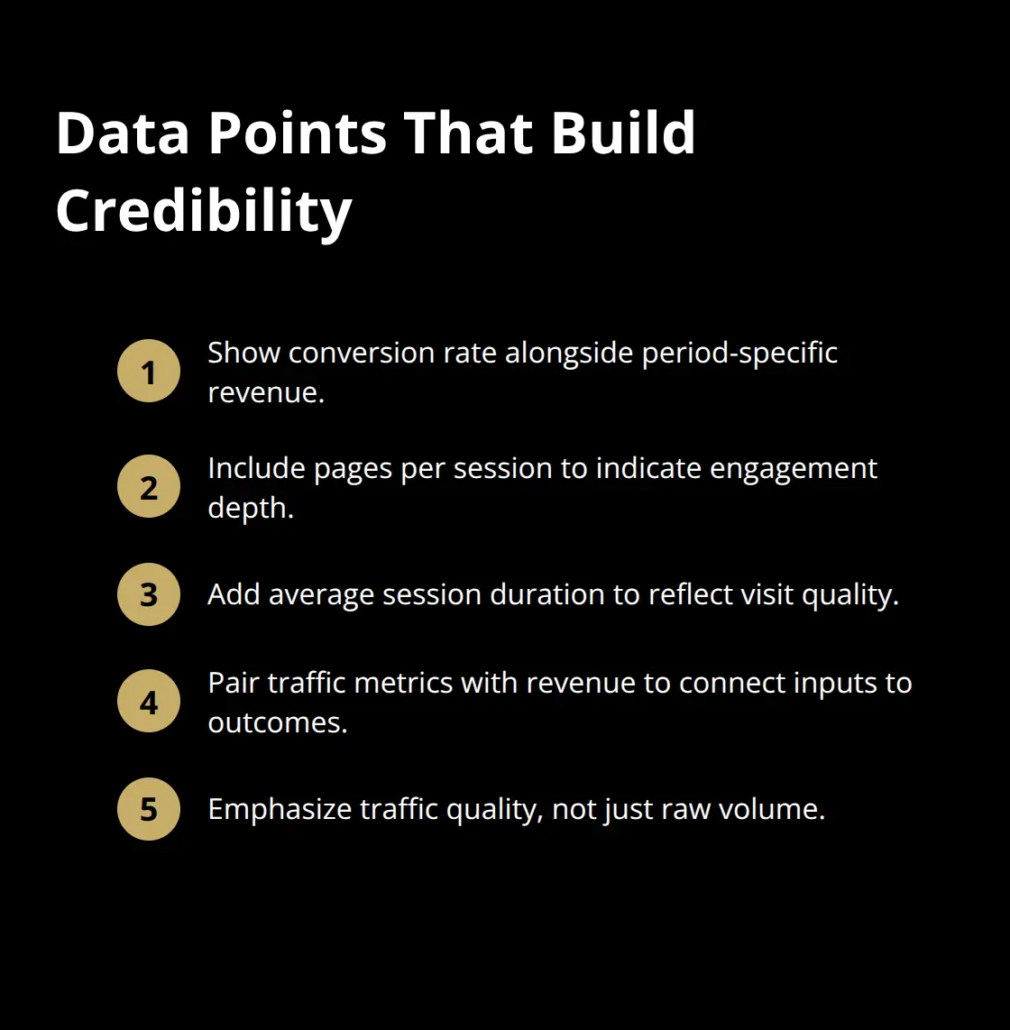 Compact list of the key metrics buyers expect to see in your listing. - sell business online