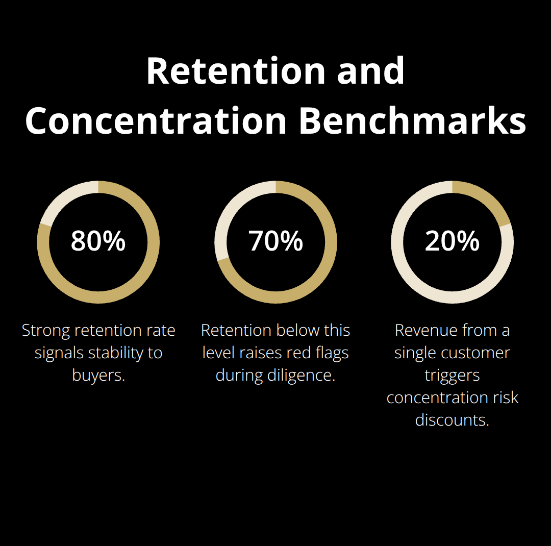 Key customer metrics that signal strength or risk in valuation